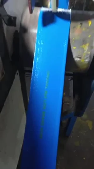 Blauer, orangefarbener PVC-Layflat-Schlauch, Schlauch für die Bewässerung
